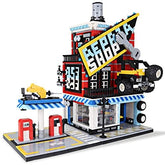 EREBJENH Car Service Center Store Building Blocks Engineering Toy Building Set, Construction Building Model Set for Teen and Adults Gift Giving, Collectible Display Toy Building Set 2120PCS